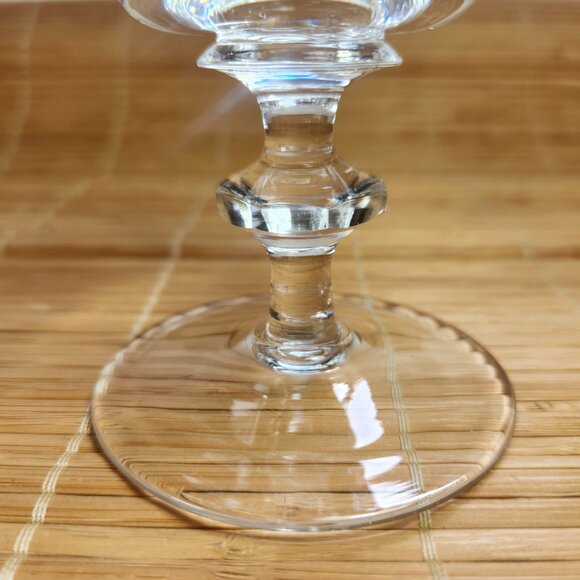 Pinwheel Wine Glass Cut Crystal Bohemian Highly Decoratively Cut Faceted Stem - Picture 5 of 6